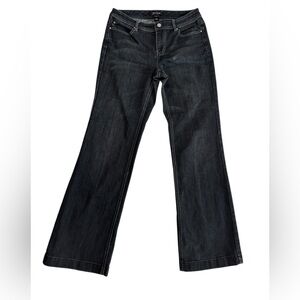 White House Black Market Blanc Charcoal Black Gray Bootleg Jeans Pants Size 6S